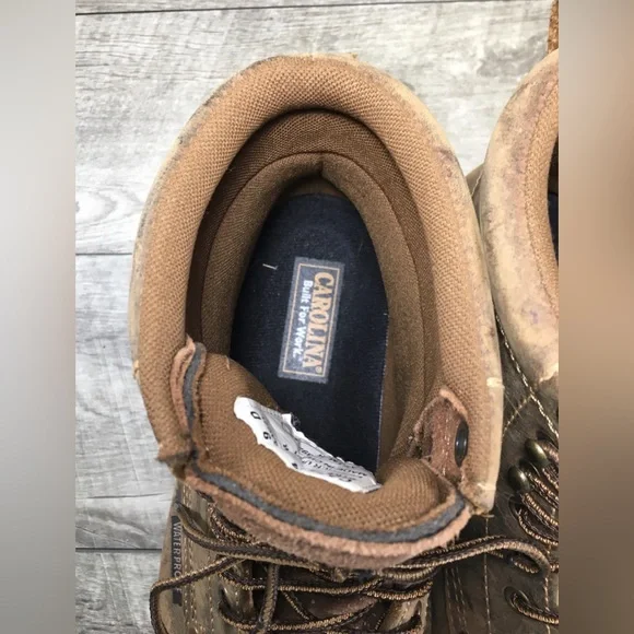 Carolina CA3044 Soft Toe Waterproof Scubaliber EH Leather Mens Work Boots Size 9 - Picture 10 of 11